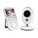 GROSSER ÜBERTRAGUNGSBEREICH: Bis zu 960 Fuß Freiraum mit Warnung außerhalb des Bereichs. Haben Sie mehr Freiheit beim Stillen Ihres Babys. 100% digitale Technologie für Privatsphäre und Sicherheit. Dieser Babyphone kann mit bis zu 4 Kameras in verschiedenen Räumen kombiniert werden.