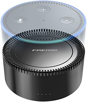 Fremo Evo - an intelligent Battery Base for 2nd Generation Echo Dot. ("Alexa" unlimited)(EVO Black)