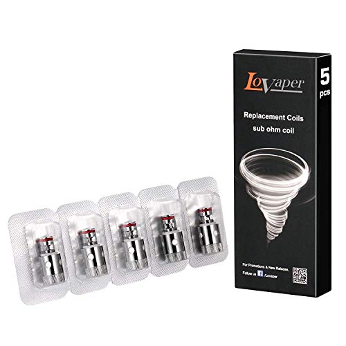 5 Pcs LoVaper 0.3 ohm Coil Pack for Hurricane, Cyclone, Polaris No Nicotine