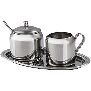 Bodum COLUMBIA Zucker- Und Milch-Set (Edelstahl, Milchkännchen
