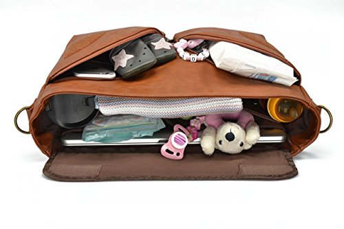 JUBELIST kids Wickeltasche BEN ★ Unisex Messenger Umhängetasche inkl. Kinderwagenhaken und Wickelunterlage für das Baby - 5