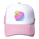 Hand wash only. Do not bleach Rainbow Power Fluffle Puff Adjustable Printing Snapback Mesh Hat Unisex Adult Baseball Mesh Cap