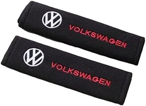 Startnew Car Safety Seat Belt Shoulder Comfortable Pads Covers Cushion With Logo. Polo Up Fox Golf Passat Scirocco Caddy Jetta Beetle Routan Sharan Tiguan Touareg Touran Eos Corrado VR6 Campervan