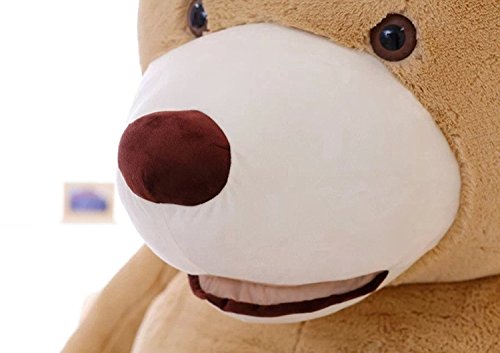 YunNasi 250 cm /8.2 Feet Super Big Huge Giant Titanic Cudly Plush Bear Stuffed Doll Toy Children and Girl Friend Gift Light Brown.