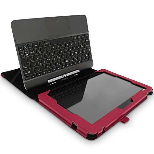 igadgitz Pink Rosa PU Ledertasche Hülle Folie für Asus Transformer Pad TF103C 10.1 Zoll mit Multi-Winkel Betrachtungs + Stylus-Stift Elastischen Halter + Displayschutzfolie - 3