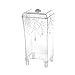 Produktbild Uesae Schmink Aufbewahrung Wattepads Aufbewahrung Wattepad Halter Schminktisch Zubehör Ordnungshelfer 8x6x16cm (Transparent)