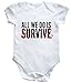 HippoWarehouse All we do is survive baby vest boys girls