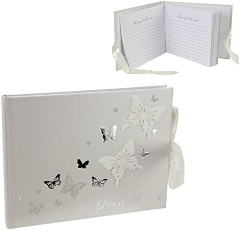 Fancy Classic Collection Juliana Wings of Love Butterfly Paperwrap Guest Book