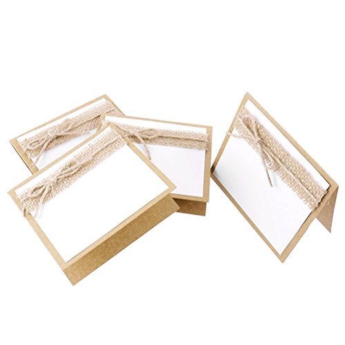 NUOLUX Tischkarten, 10pcs Name Tabelle Tischkarten für Hochzeitsparty - 6