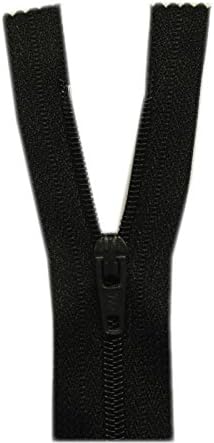 9" Closed End No. 3 Nylon Zip Dark Grey