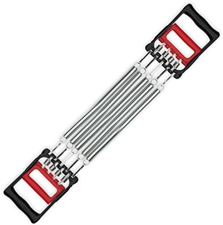 Chest Expander, Egymcom Adjustable Fitness Hand Gripper Chest Muscle Exerciser with 5 Removable Springs