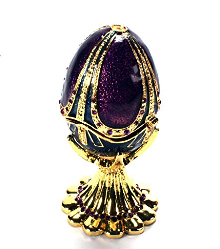 Preisvergleich Produktbild Schätze der Zarenzeit Deko Ei Faberge Art als Schmuckdose oder Pillendose