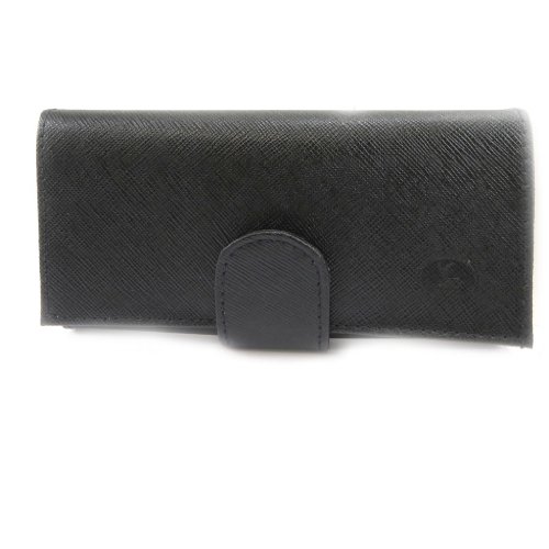 Preisvergleich Produktbild Große leder-brieftasche 'Frandi'schwarz.