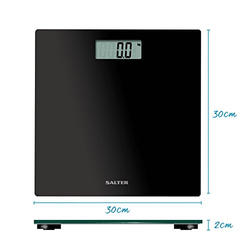 Salter 9069 BK3R Personenwaage aus Glas, Schwarz - 3