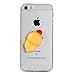 Produktbild Tasche Hüllen Schutzhülle - case cover Squishy 3d-Silikon cartoon durchsichtigen flexiblen squeeze Shell - Gelb Dämmerung für Apple iPhone SE 5s 5