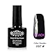 Perfect Summer 1PCS Gel Nail Polish 10ml Pure Solid Black Colour + 1PCS Matt Top Coat Dull Surface Nail Salon Set 8ml