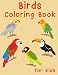 Produktbild Birds Coloring Book for Kids: Easy, Creative, Cute Designs and Patterns for Kids. Coloring Books for Children, Bird Book for Kids.