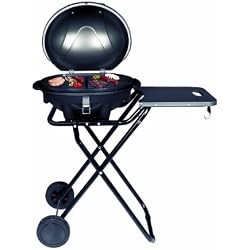 SUNTEC Grill sur pied electrique BBQ-9493 [Convient également comme Grill de table électrique à barbecue, avec étagère, thermostat réglable, max. 2400 W]
