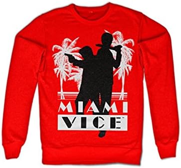 Miami Vice Silhuettes Sweatshirt - Red - XX-Large
