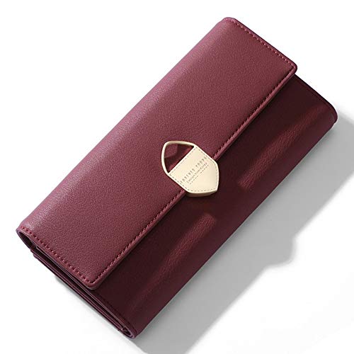 Preisvergleich Produktbild LWICDHJK Brieftasche Geometrische Frauen Lange Brieftasche Viele Abteilungen Weibliche Geldbörsen Dame Clutch Geldbörsen Kartenhalter Handy Tasche Carteras