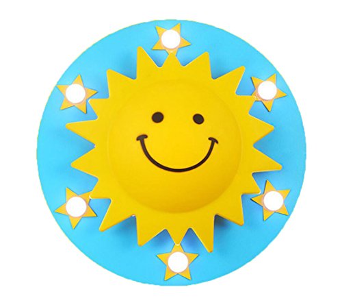 Preisvergleich Produktbild Kinderzimmerlampe Sonne Babylampe Baby Licht Kinderlampe Deckenlampe Deckenleuchte Solar Junge Leuchten Kinder Schlafzimmerlampe Innenleuchte Schlafzimmer Lampen Zimmerlampe Mit Fernbedienung