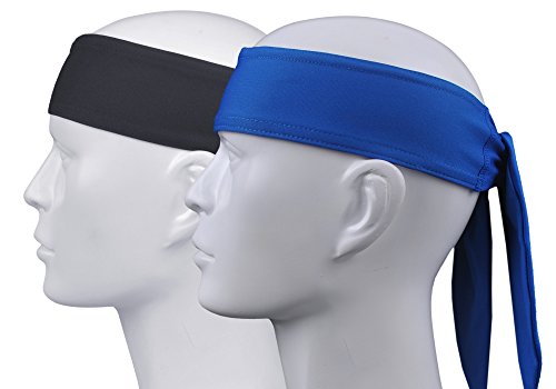 KSS Individuell RegulierbaresSports Stirnband in Schwarz 1 Paar