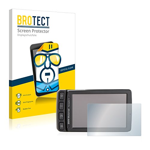 BROTECT Protector Pantalla Compatible con BMW Motorrad Navigator V Protector Transparente (2 Unidades) Anti-Huellas
