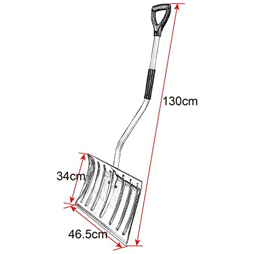 WOLTU 2 x Schneeschaufel Schneeschieber Schneeschippe Aluminium Schnee Schaufel 2751-2 - 7