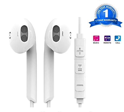 Earphones In Ear, AOSEA Isolated Noise Earbuds/Headphone Compatible with Samsung, Huawei, Sony, and Xiaomi, Built-in Microphone and Remote Control