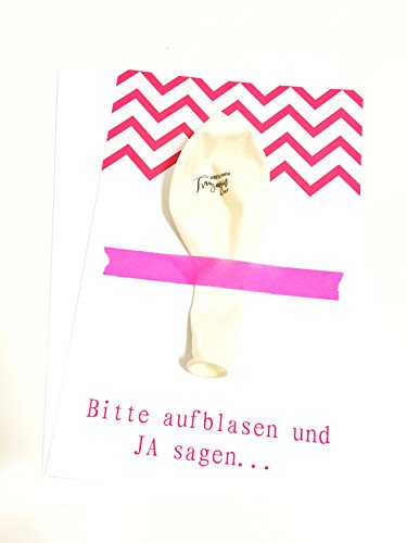 Karte mit Ballon - Willst Du meine Trauzeugin sein?