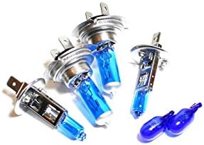 H1 H7 501 100w Super White Xenon HID High/Low/Side Light Beam Bulbs Kit
