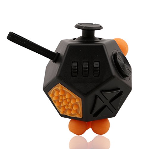 HENGSONG Cube Toy Stress Relief Stocking Stuffer Relieves Stress for Children and Adults Christmas Gift (Black)