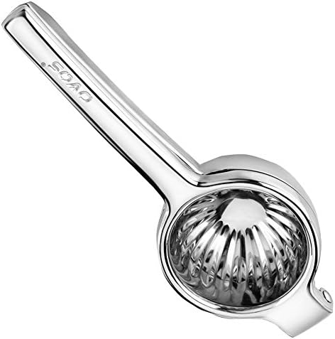 OVOS Citrus Juicer Lemon Squeezer Made From Unbreakable Stainless Steel Manual Lemon And Lime Juice Squeezer For Maximal BPA Free And Dishwasher Safe Large Size