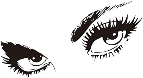 Wall Decals - 60cm(w) x 48cm(h) Home Decor Sexy Eyes Wall Stickers Removable Vinyl Wall Decals for Living Room