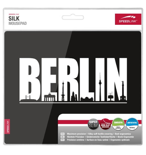 Speedlink Silk Mauspad Berlin (weiche Oberfläche, geringer Gleitwiderstand, gummierte Unterseite, verschiedene Motive) - 2