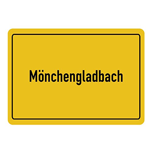 Preisvergleich Produktbild Mousepad Ortsschild Mönchengladbach schwarz