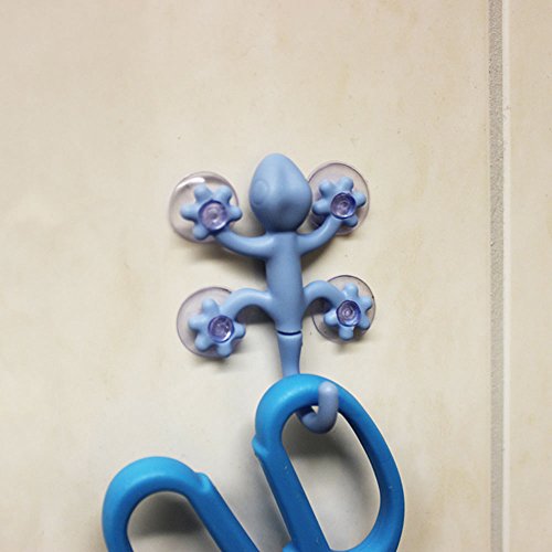 COM-FOUR Gecko-Saugnapf-Wandhaken Set (4 Stück) - 4