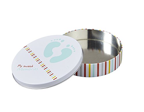My Sweet Memories 3601081000 Metall-Geschenkbox (für Baby-Abdruck), weiß - 2