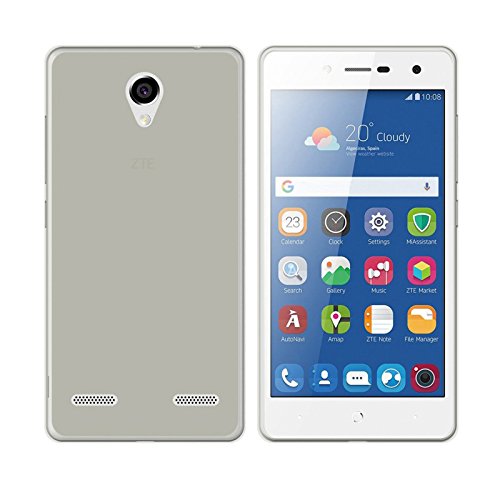 TBOC Pack  Funda de Gel TPU Transparente   Protector Pantalla Vidrio Templado para ZTE Blade L7  5 0 Pulgadas   Funda de Silicona Ultrafina y Flexible  Protector de pantalla Resistente a Golpes  Ca  das y Ara  azos 