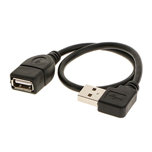 MagiDeal USB 2.0 Rechten Winkel Male to Female Verlängerungs Adapter Konverter Kabel - 4