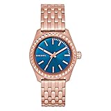 Diesel Damen Analog Quarz Uhr mit Edelstahl Armband DZ5509