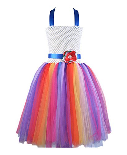 Lancoszp Princess Skirt Puff Flower Childrens Clothing Girl Rainbow Formal  | Desertcart Guam