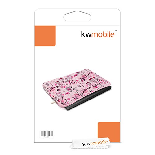kwmobile Laptoptasche Neopren Sleeve f  r 12 5 13  13 3 Laptop Ultrabook - Ultrabook Notebook Tasche Schutzh  lle mit V  gel K  fig Ast Design Case H 