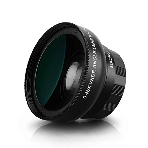 Moobom Universal 2 in 1 Mobile Phone Camera Lens Kit,HD Camera Lens 0.45x Super Wide Angle Lens with 12.5x Sup