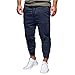 Produktbild Geili Sporthose Herren Winter Lang Warm Gefüttert Trainingshose Fitnesshose mit Kordelzug Modern Männer Sportlicher Stil Freizeithose Regular Fit Jogginghose Skinny Jogger Hose Sweatpants