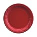 Produktbild Papstar Pappteller/Einwegteller rot (50 Stück) rund, ø 23 cm aus 100% Frischfaserkarton, für Grillfest, Geburtstag, Buffet oder Party, 11977