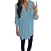 Produktbild Blusen Damen Lässig Chiffon Shirt Hemd Sexy Pullover Langarm V-Ausschnitt T-Shirt Frauen Bluse Oberseiten Streetwear Sweatshirt,ABsoar