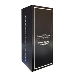 Edwin Jagger Super Badger Shaving Brush with Drip Stand - Medium, Imitation Ebony - Image 4