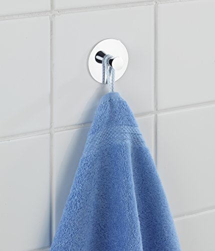 Wenko 21776100 Turbo-Loc Wandhaken Pisa – Befestigen ohne bohren, Zinkdruckguss, glänzend - 3