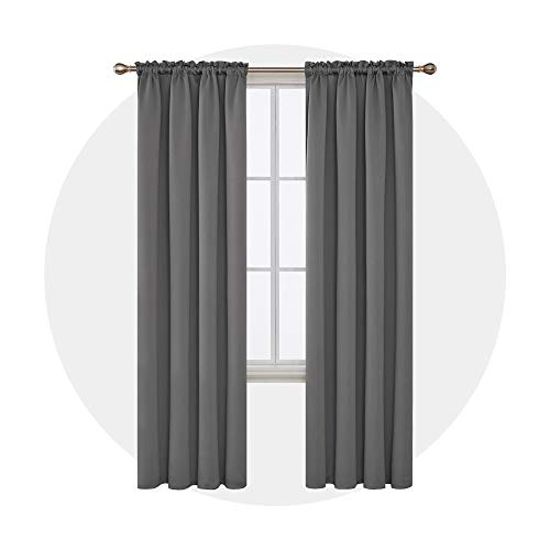 Rideau Doublé Gris